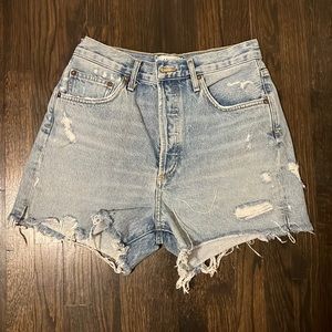 AGOLDE distressed cut off shorts, 27
